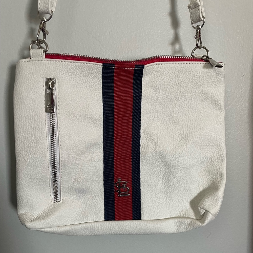 STL Cardinals white purse